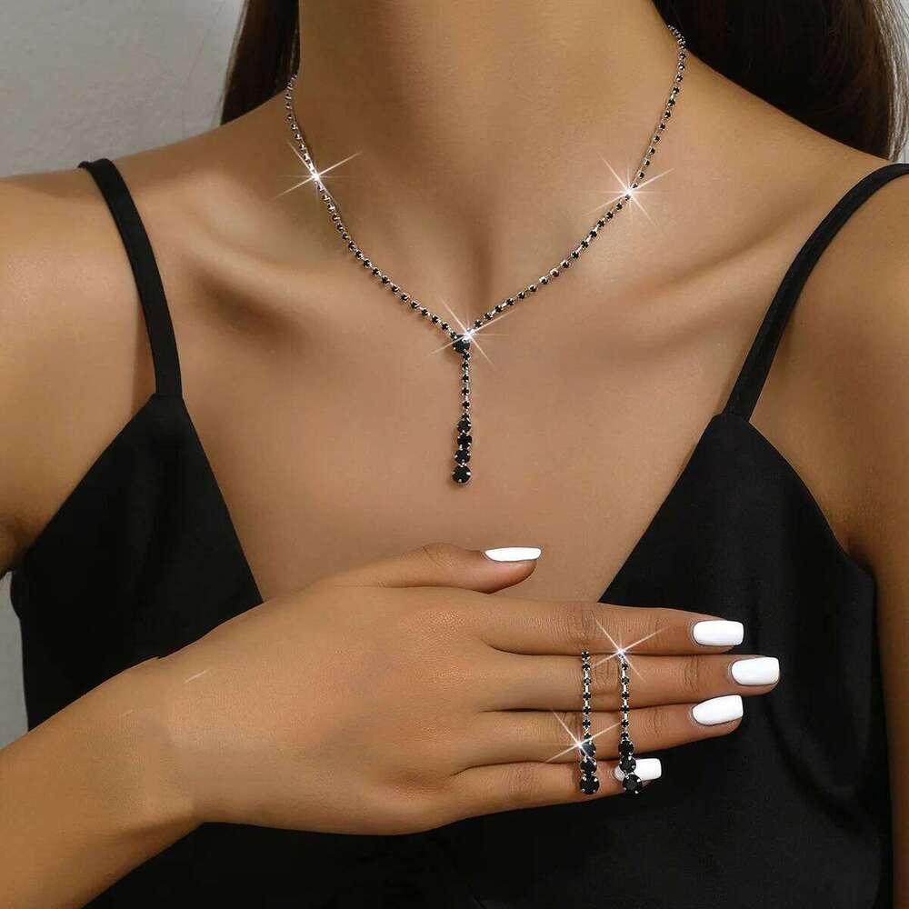3PC Women's Trendy Copper Claw Chain Series Minimalist Necklace Earrings Jewelry Set Wedding Banquet Party Holiday Gift Z260313