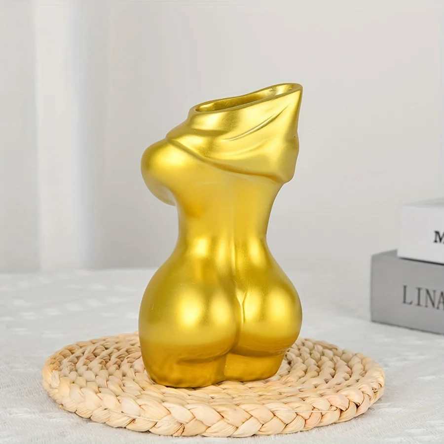 Body vase feminine form female body flower vase cute bud vase body vase modern chic decorative flowers bohemian home feminist Y260314