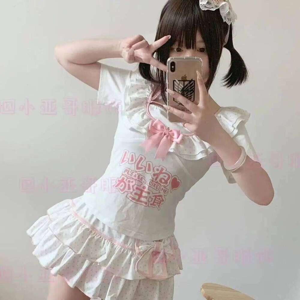 New Summer Lolita Sweet Girls Polka Dot Ball Gown Skirts Teens Young Women Cute Tiered Skirt Mini Dresses Ballet Style Y2K Z260314