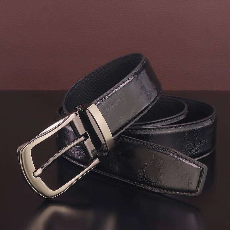 High quality pin buckle genuine leather fashion s belts casual luxury gray Cowskin young men ceinture homme B584 Z260226