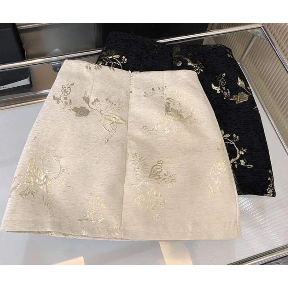 Mini Skirts for Women 2025 Faldas Mujer De Moda High Waist A-line Temperament Jupe Korean Summer Saia Embroidery Vintage Skirt Z260314