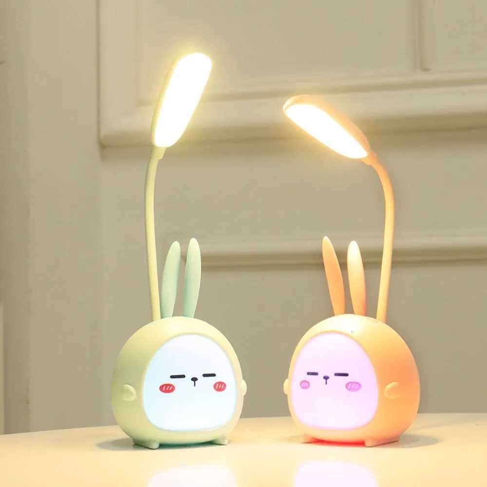 New creative cartoon deer cute LED charging eye protection night light student bedroom dormitory folding reading desk lamp Y260314