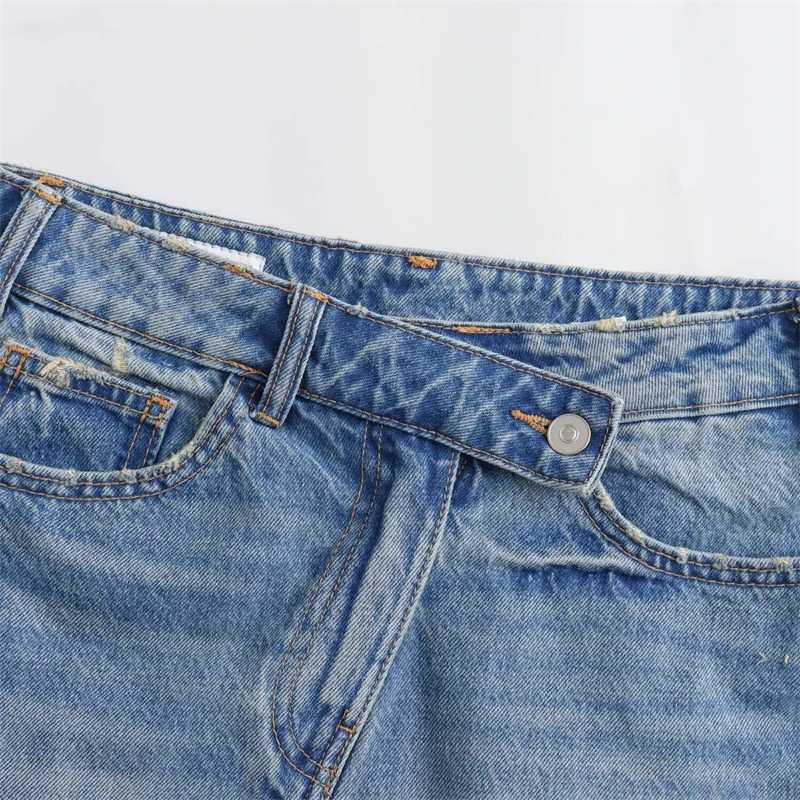 2024 New Spring and Summer Womens Mini Skirts Fashion Women Denim Skirts Casual Chic High Street Ladies Skirt M260314