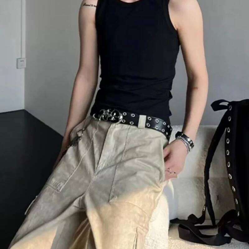 New Stylish Y2K Hollow PU Leather Fashion Punk Belt Men Women - Trendy Accessory for Gift Giving, Neutral Waist Belts Plus Size Z260226