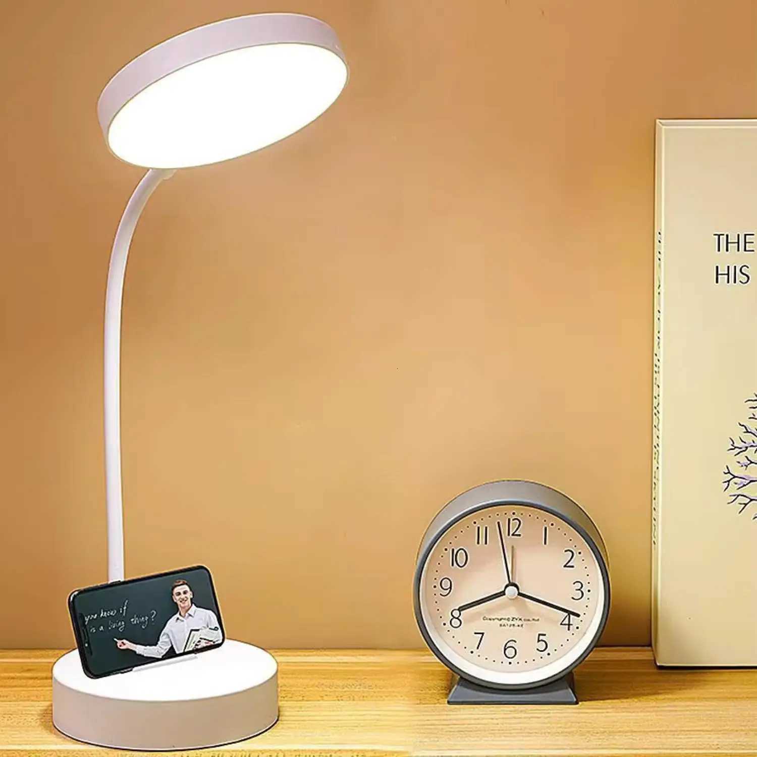 LED Desk Lamp Portable Table Light USB Charging 3 Brightness Eye Protection Touch Control Adjustable Gooseneck for Bedroom Y260314