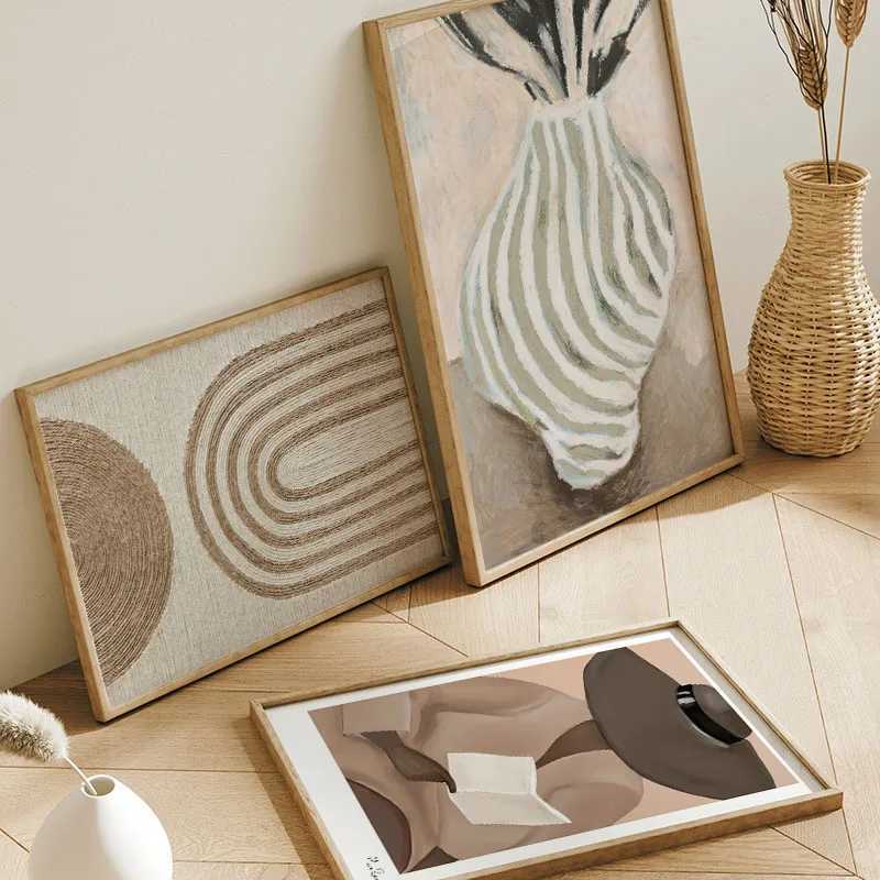 Boho Girl Book Line Rainbow Vase Quote Wall Art Canvas Painting Abstract Posters Prints Hotel Bar Pictures For Living Room Decor D260314