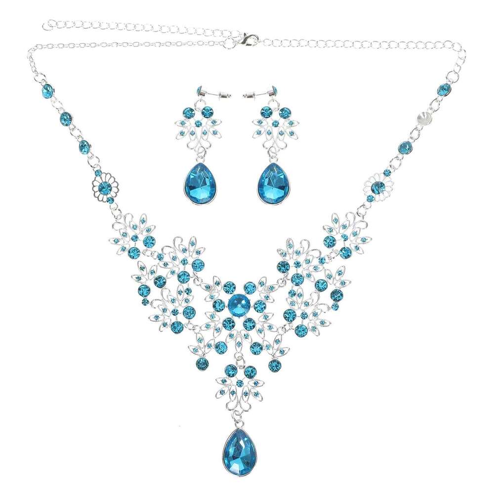 2Pcs Set Durable Elegant Jewelry Necklace Earring Gift for Prom Party Wedding Gifts Women Accessories Z260313