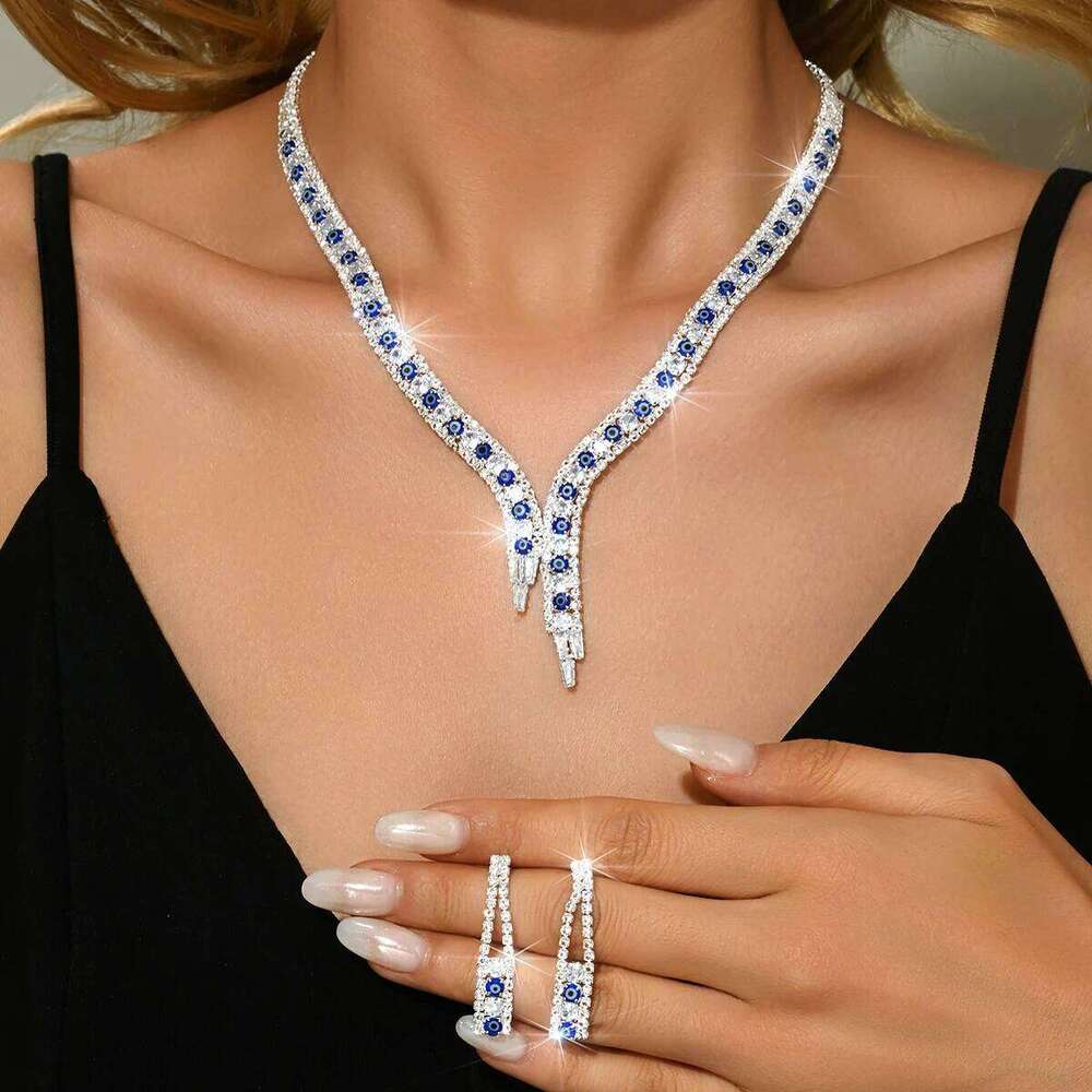 Fresh, simple, atmospheric, unique necklace earrings paired with daily party two-piece set, popular among manufacturers Z260313