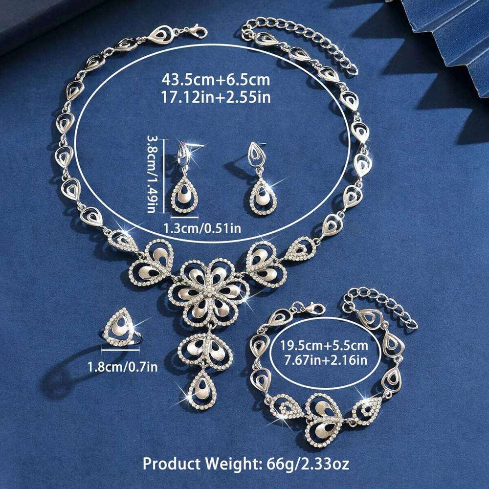 New wholesale foreign trade, European and American style original flower inlaid diamond jewelry for women Z260313