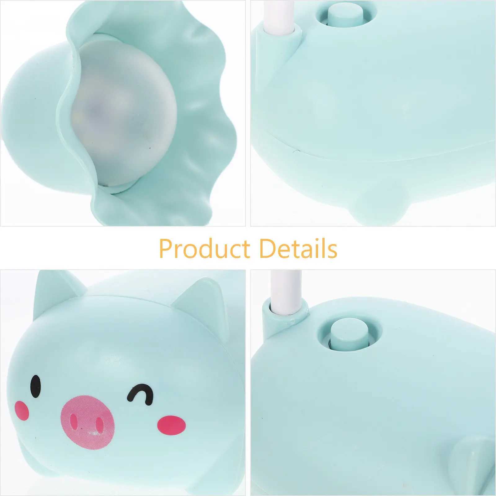 1Pcs Foldable Cartoon LED Desk Lamp USB Charging Reading Eye Protection Light for Students Dorm Living Room Cafe Y260314