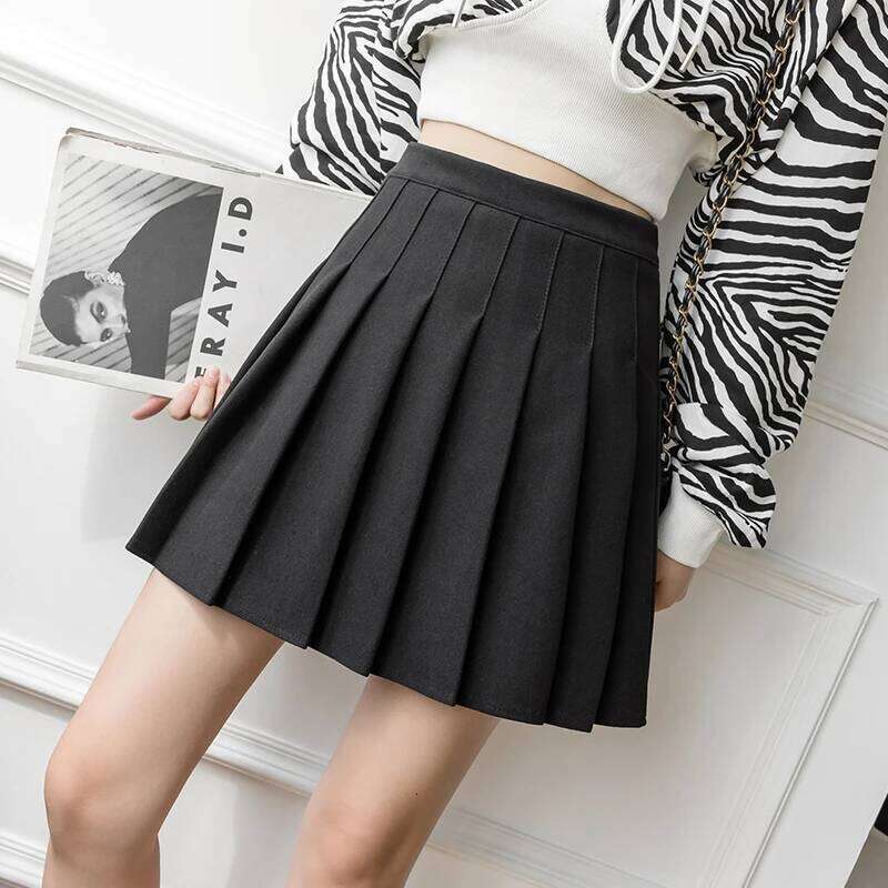 Autumn Winter Woolen Mini Pleated Skirts Women Fashion High Waist Loose A-Line Short Skirt Kawaii School Skater Falda Plisada Z260314