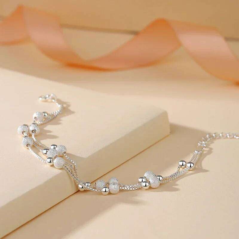 Luxury 925 Sterling Silver Lucky Bead Bracelets Woman Original Multi-layer Charm Bracelet Elegant Party Jewelry Gifts Z260313