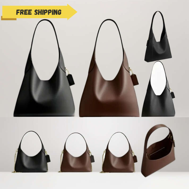 Designer Brooklyn 28 Single Shoulder Tote - Premium Large Capacity Minimalist Handbag leather fashionable classical crossbody bag Casual Retro Luxury Bag