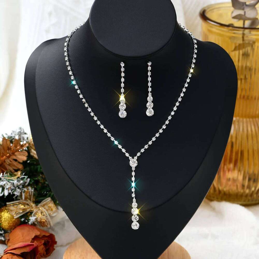 3PC Women's Trendy Copper Claw Chain Series Minimalist Necklace Earrings Jewelry Set Wedding Banquet Party Holiday Gift Z260313