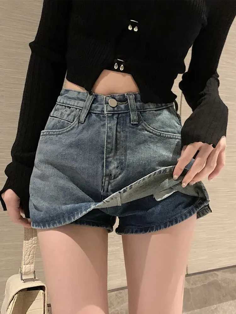 Summer High-Waisted Vintage Women Denim Short Skirt Small New Slim Sexy Korea Fashion Cute Street A-line Mini Jeans Pants M260314
