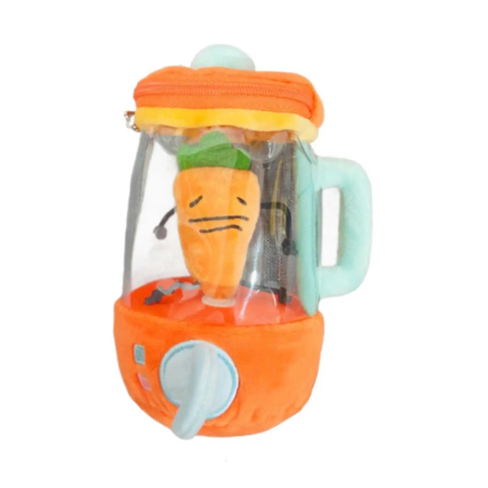 Fun Drawstring Rotating Carrot Juicer Plush Toy Pull String Wind-up Carrot Juicer Plush Toy Interactive Toy for Children Kids Y260314