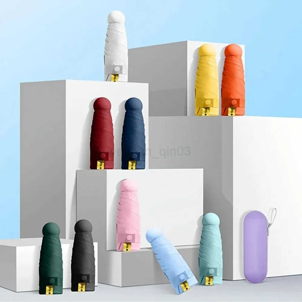 Lightweight travel mini umbrella UV-resistant capsule umbrella 50 off ultra-light sunshade umbrella portable H260314