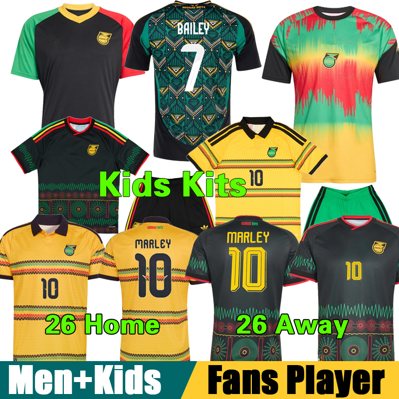 26/27 Copa America Jamaica Soccer Jersey BLAKE PINNOCK BAILEY NICHOLSON Customization mans Kids Kit fans player Breathable Jersey