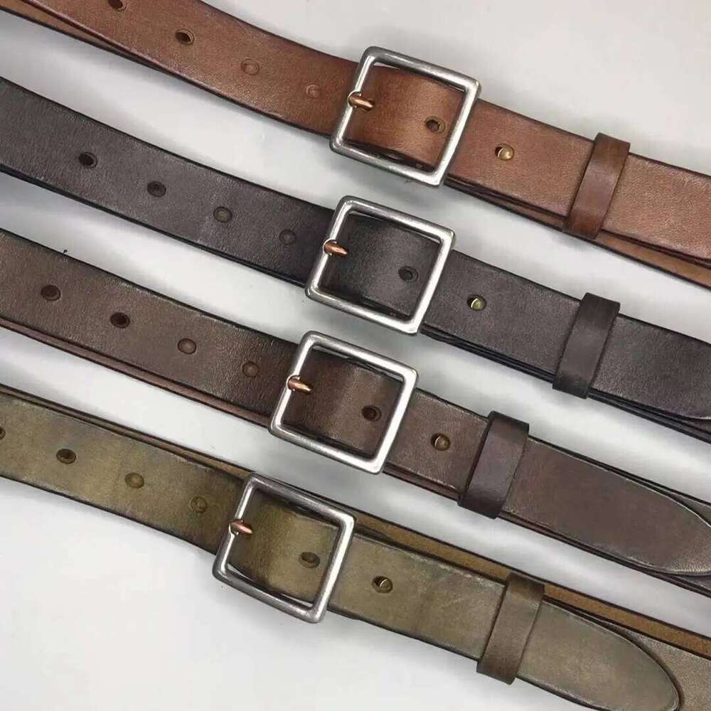 Handmade High Quality Leather Pin Buckle Jeans Retro Casual Top Cowhide Women's Belt Z260226