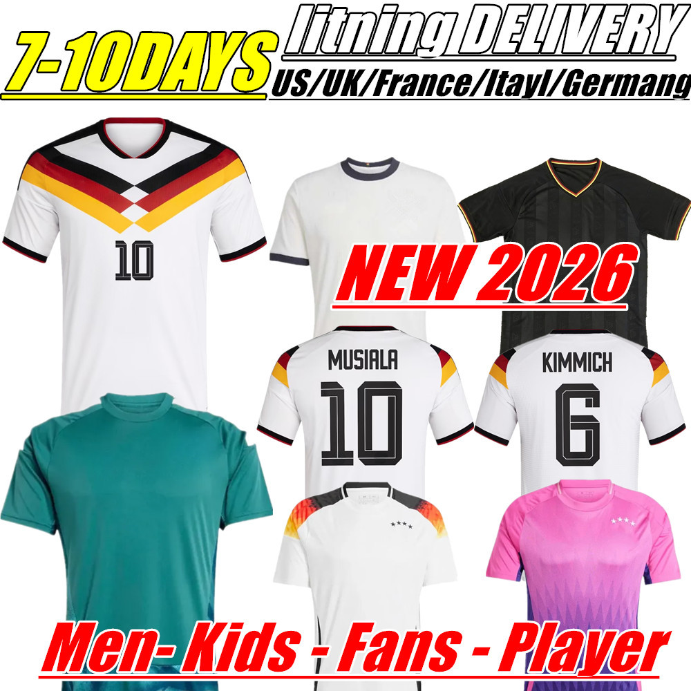 2025 2026 World Cup Soccer Jerseys Germanys woman Player Version Jerseys HUMMELS KROOS GNABRY MUSIALA MULLER HAVERTZ Whiteout Beckenbauer Long sleeves