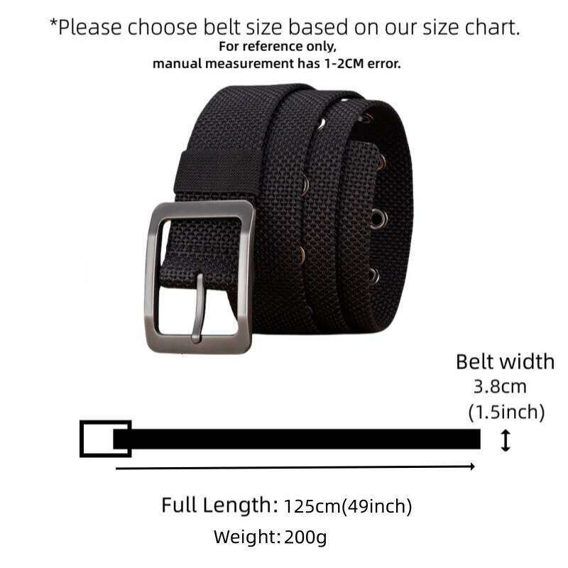 Men Canvas Nylon Webbing Fashion Casual Unisex Belts High Quality Sports Belt Z260226