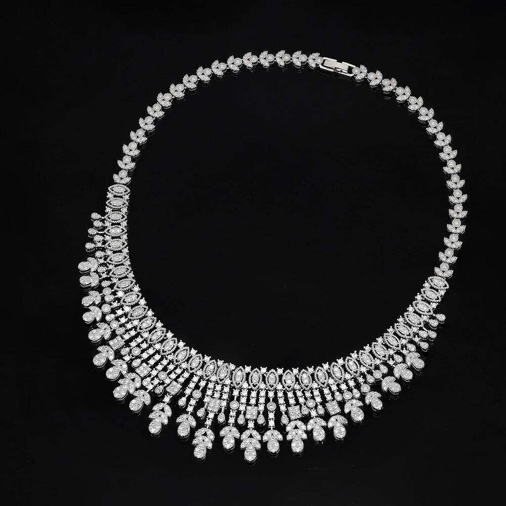 Luxury Dubai Nigeria Wedding Sets Zirconia 4pcs Full Bridal Jewelry For Women Party Accessories Gift Z260313