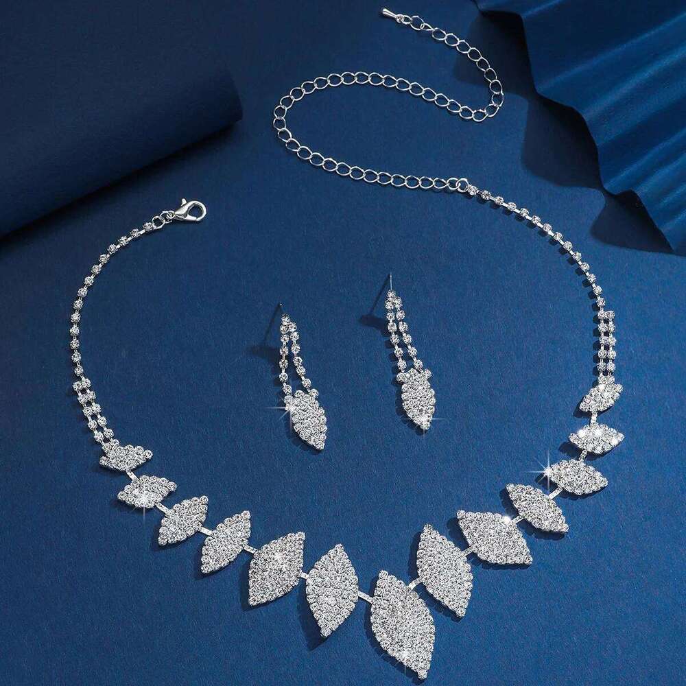 Ladies' Fashion Design Geometric Series Necklace Earrings Jewelry Set Suitable for Wedding, Party, Festival Gifts Z260313