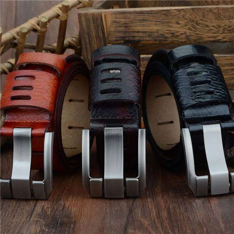 COWATHER 2021 QUALITY cow genuine luxury leather belts for men strap male pin buckle BIG SIZE 100-130cm 3.8 width QSK001 Z260226