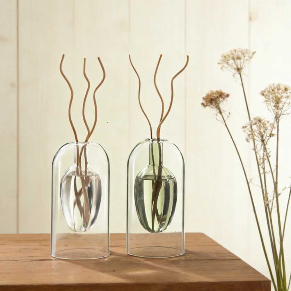 Minimally Designed Flameless Aromatherapy Bottle Diffuser Empty Bottle Glass Ornament Nordic Style Home Decor Birthday Gift Y260314