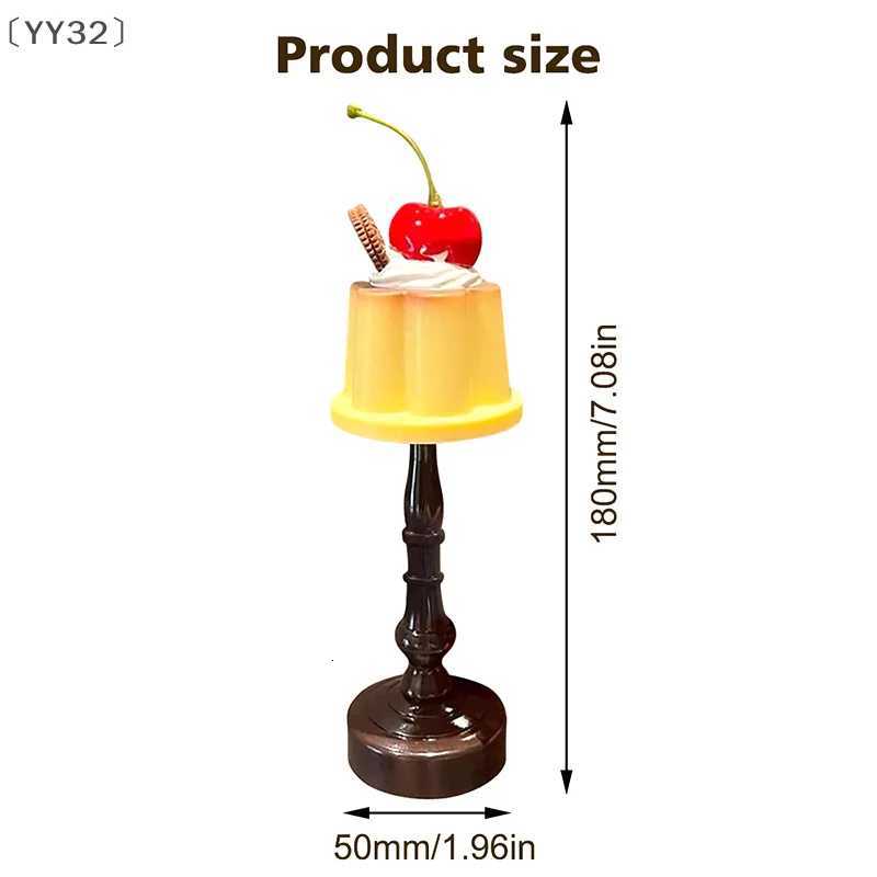 YY32Retro Pudding Night Light Desktop Decoration Bedroom LED Atmosphere Lamp Bedside Sleep Light Suitable For Gift Y260314