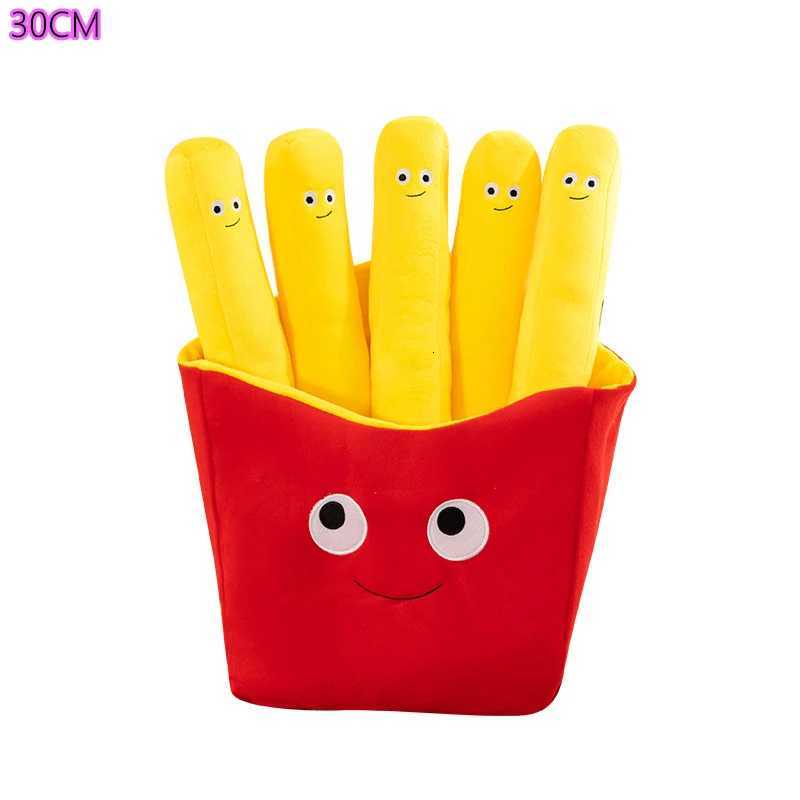 Creative Food Simulation Pizza French Fries Pillow Nap Pillow Home Decoration Childrens Toy Plush French Fries Birthday Gift Y260314