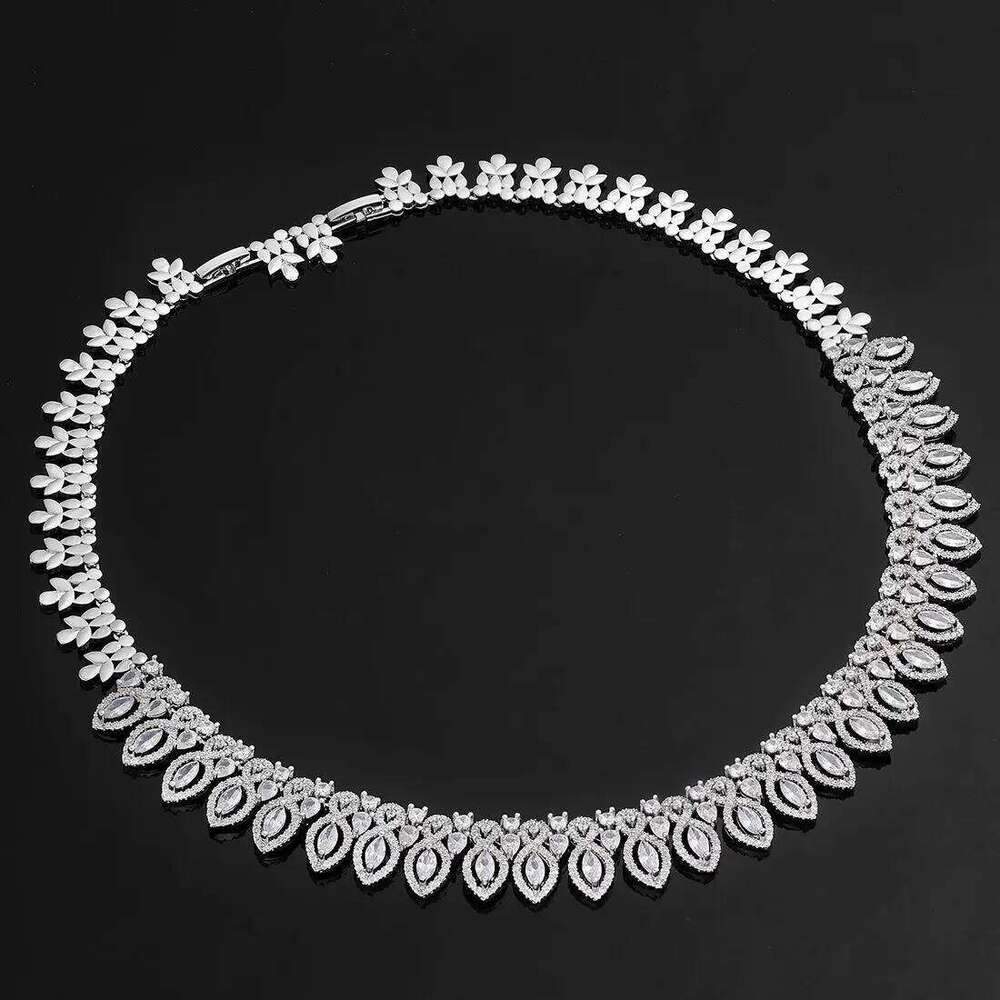 4pcs Bridal For Women Cubic Zirconia Dubai Saudi Wedding Necklace Earring Set Prom Party Evening Dress Jewelry Gifts Z260313