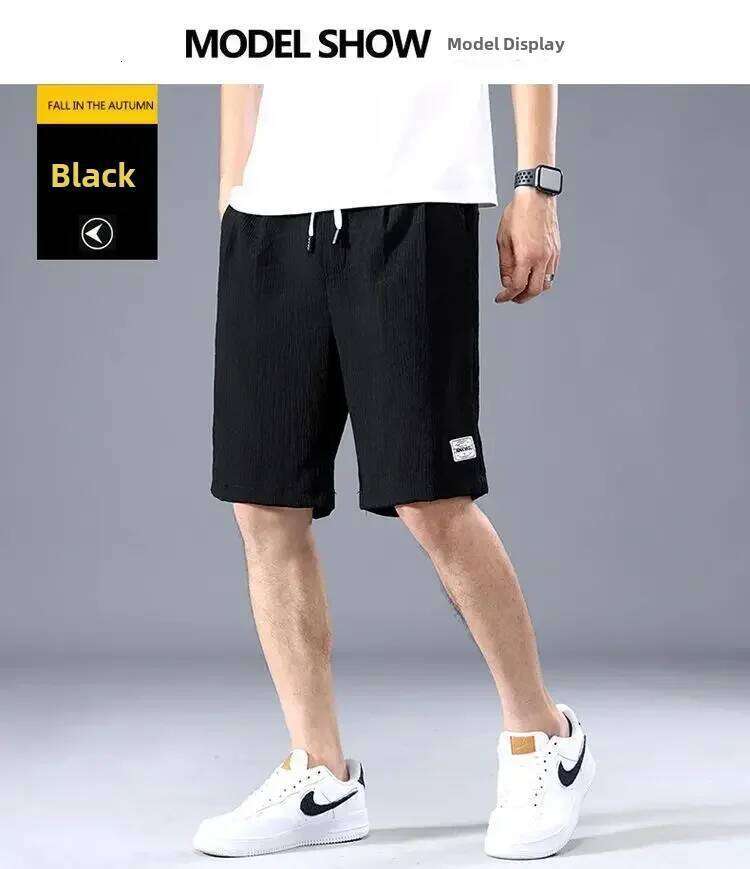 Men's Ice Silk Casual Shorts Loose Fit Summer Style Big Pants Versatile Outerwear for Men Comfortable Underwear Z260314