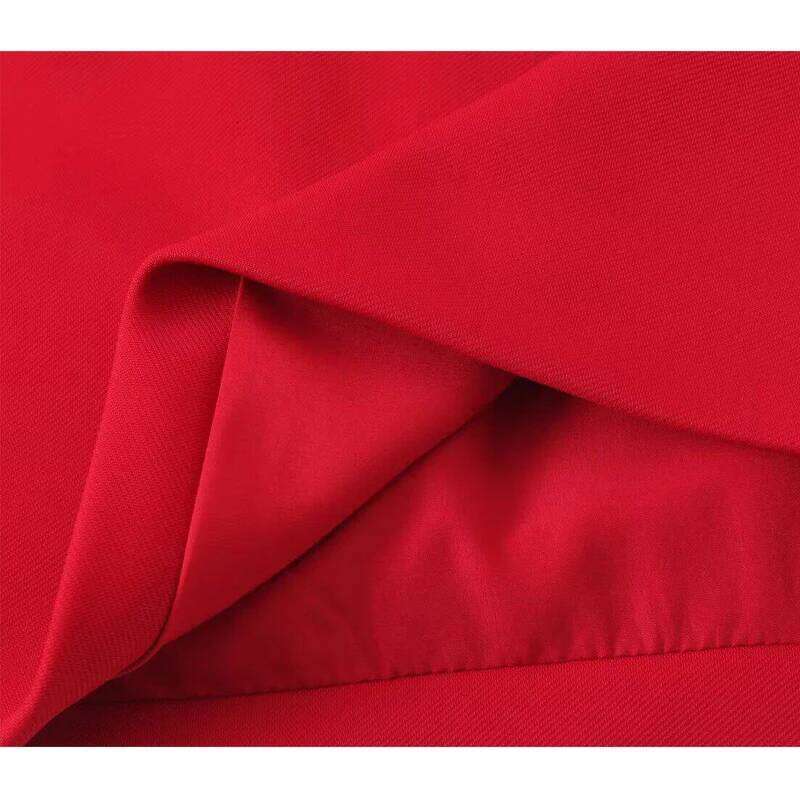 MUJER 2025 Pleated Mini Red High Waist Women's Cylinder Layered Short Skirts for Woman Chic Summer Women Skirt Z260314