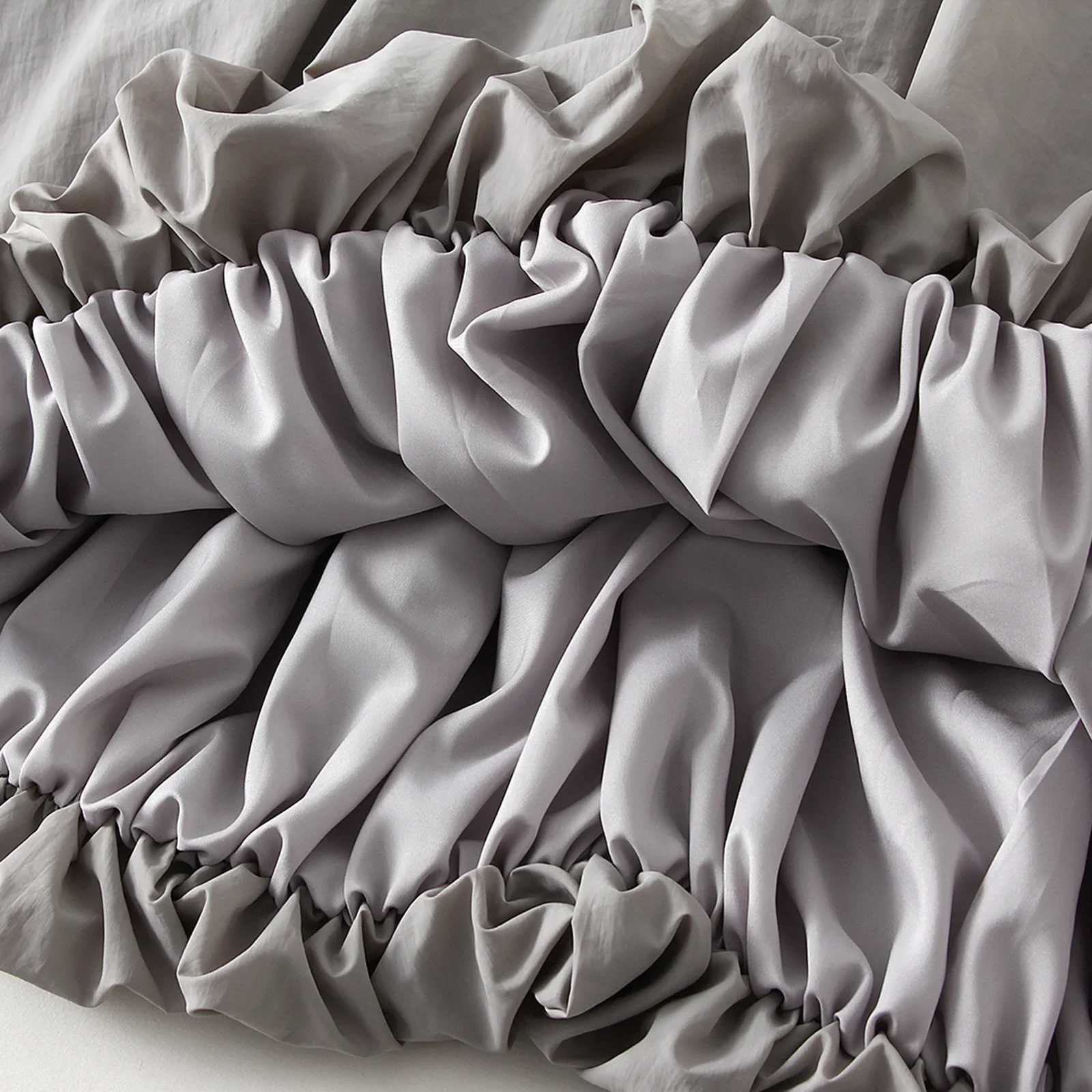 Combhasaki Womens Elegant Elastic High Waist Solid Color A-Line Pleated Pufll Hem Casual Flowy Balloon Bud Midi Skirts M260314