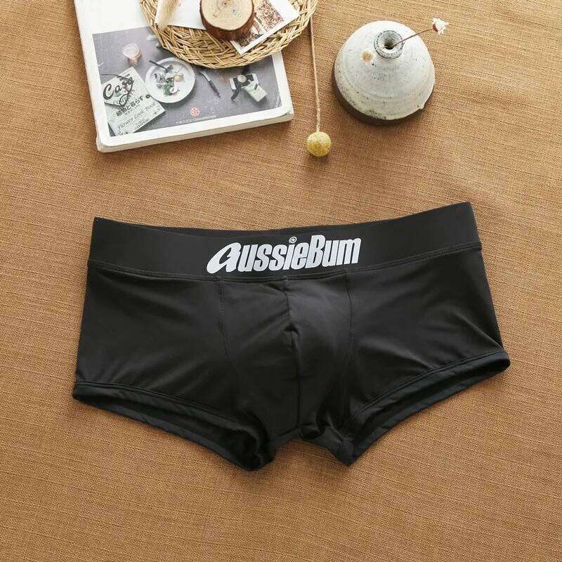 Men's simple underwear milk silk comfortable sports boxers AUSSIEBUM-M218 Z260314
