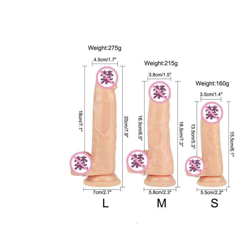 Soft Jelly Testis Realistic Anal Dildo Penis Suction Cup Male Dick Female Masturbation Fidget Sex Toys for Woman 26H0314