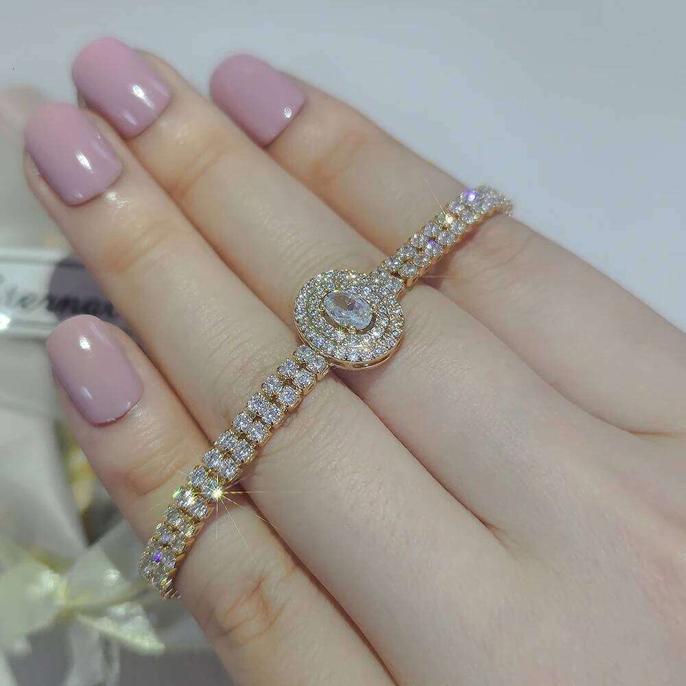 2023 new gold color princess bracelet bangle for women anniversary gift jewelry wholesale moonso s8249 Z260313