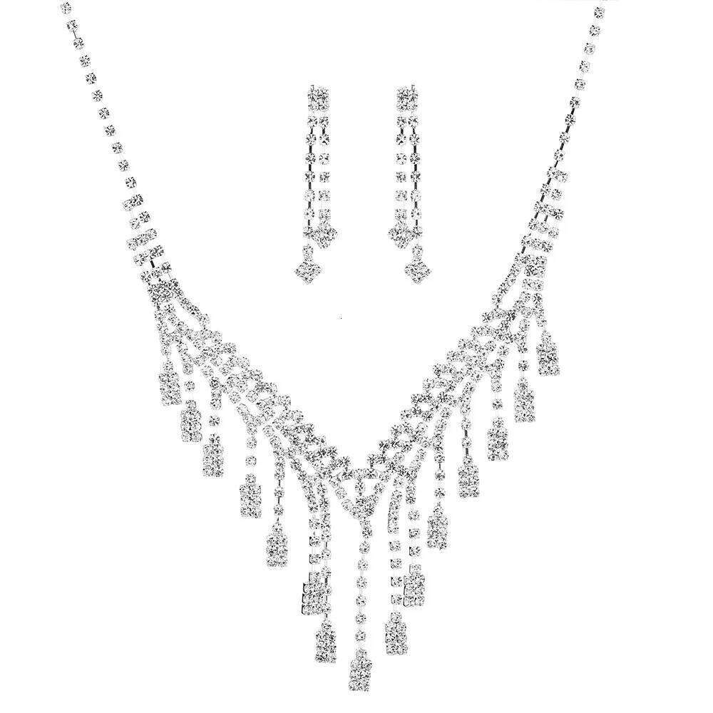 3PC Women's Fashion Design Long tassel Necklace Earrings Jewelry Set Wedding Banquet Party Holiday Gift Z260313