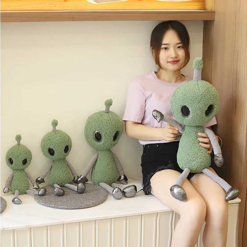 38-68cm Science Fiction Movie Figure Alien Strange Plush Toy Soft Planet Creature ET Stuffed Doll Kids Cartoon Unique Ugly Gift Y260314