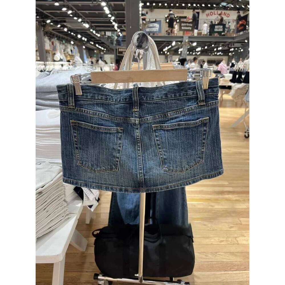 American Vintage Denim Mini Skirts Women Summer High Waist Straigth Short Faldas Casual Fashion Streetwear Cotton Skirt Z260314