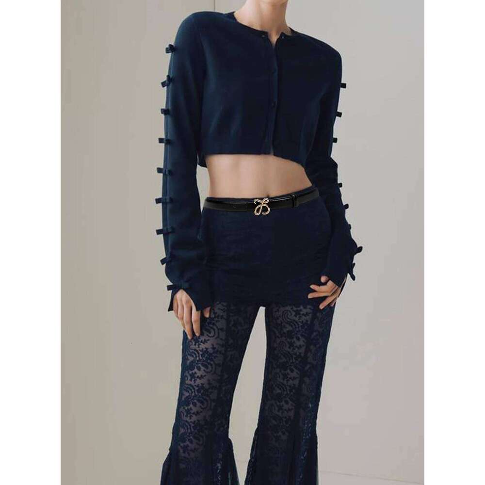 Elegant Butterfly Design Slim Belt Women Luxury Niche Accessory for All Occasions Versatile Wear with Jeans Or Shorts Z260226