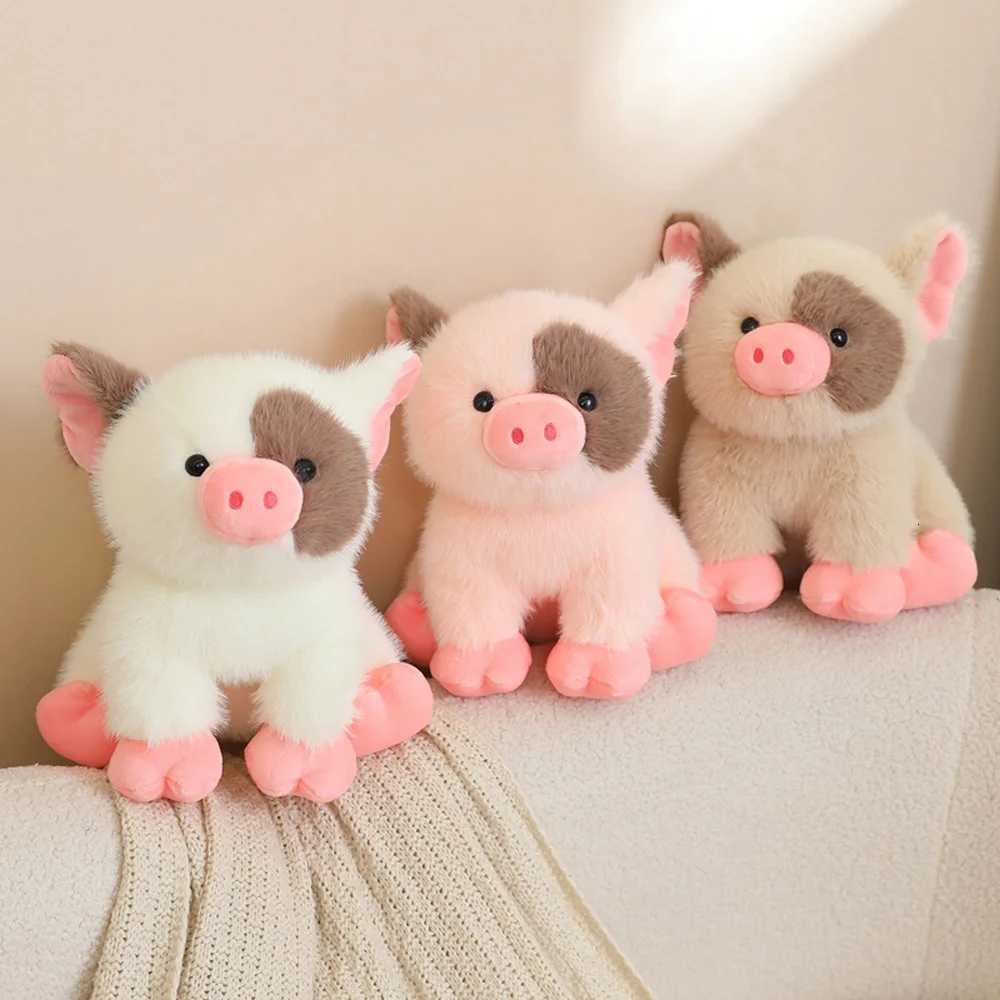 20cm Mini Piglet Plush Toy White Teacup Pig Stuffed Farm Animal Piggy Soft Dolls Birthday Presents Cuddle Christmas Plushie Gift Y260314