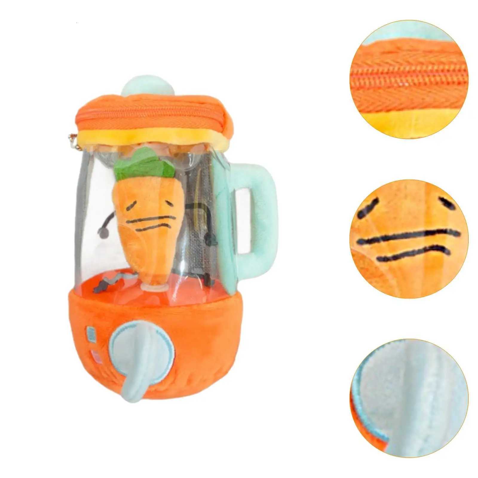 Fun Drawstring Rotating Carrot Juicer Plush Toy Pull String Wind-up Carrot Juicer Plush Toy Interactive Toy for Children Kids Y260314