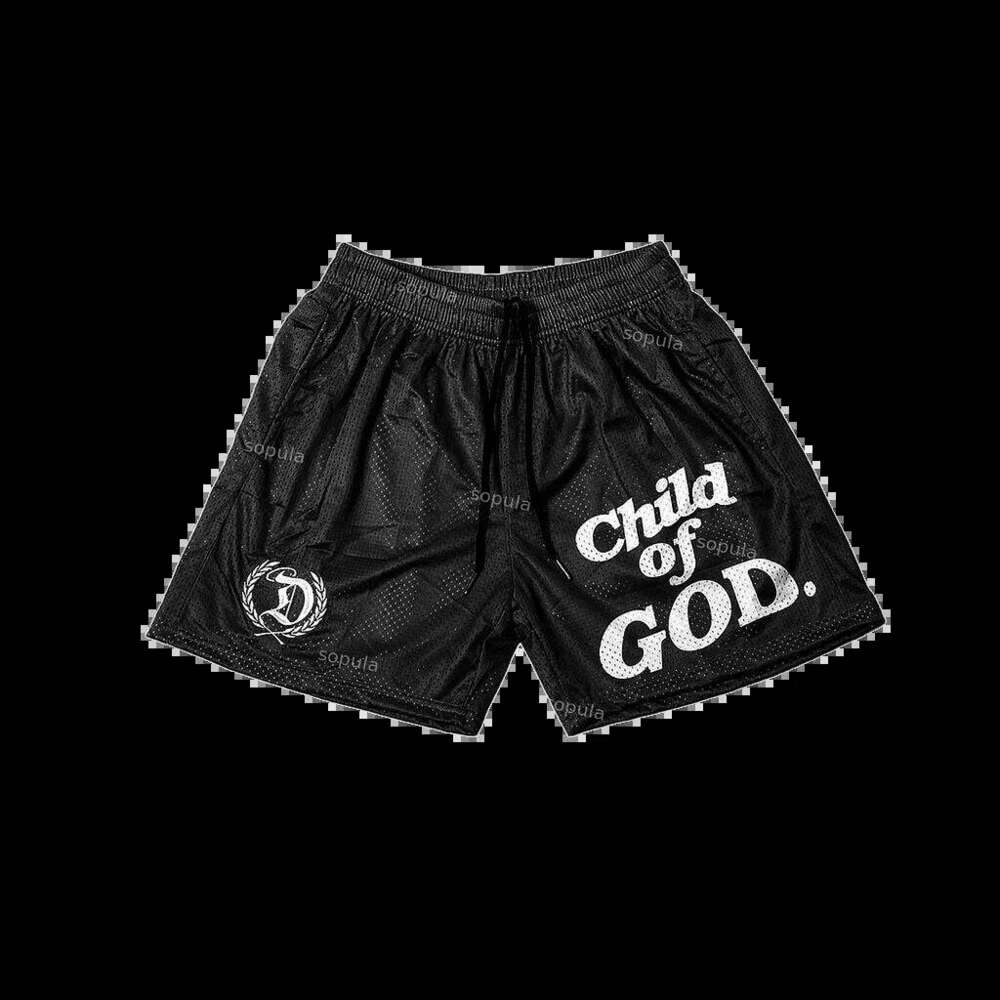 Child of God Print Basketball Sport Training Breathable Fashionable Men Fashion Shorts Streetwear Z260314