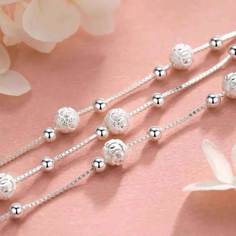 Fine 925 Sterling Silver Lucky Bead Bracelets For Woman Luxury Original Multi-layer Charm Bracelet Elegant Party Jewelry Gifts Z260313