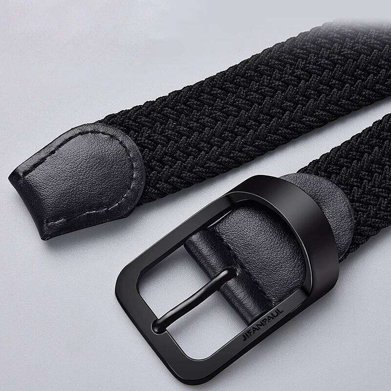 2023 men and fashion nylon alloy casual women wild stretch jeans belt decoration ins wind Luxury brand design Z260226