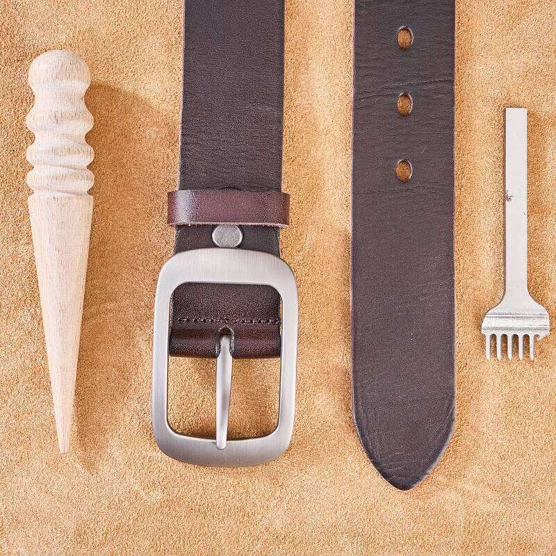 Genuine leather man Fashion Lined up brand Wester Waist strap Natural Trousers Cowhide Harness men Luxury belt Z260226