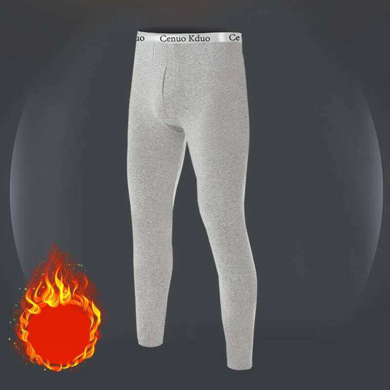 2025 New Men's Tight Sports Slim Autumn And Winter Thermal Plush High Stretch Quick Drying Compression Pants Z260314