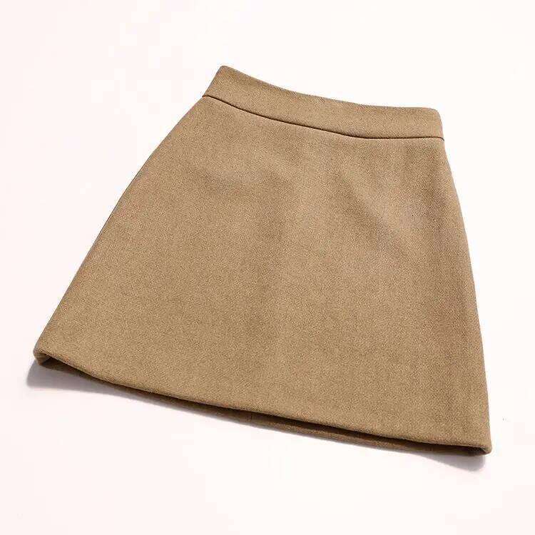 Skirts Women Simple 5XL Korean Fashion High Waist Ladies All-match Elegant Streetwear Button Y2k Skirt A-line Harajuku Chic Ins Z260314